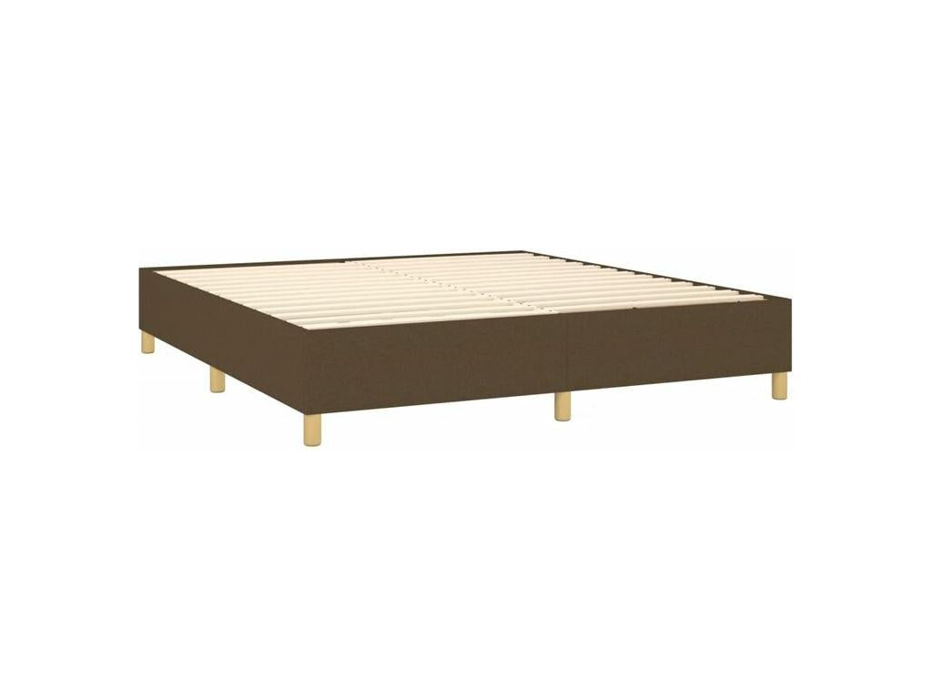 Sommier à Lumenao de lit avec matelas Marron foncé 160x200 OPPQ00527