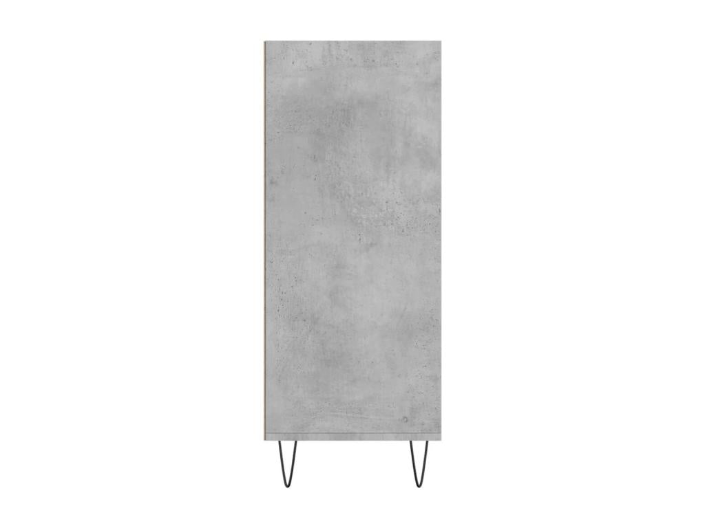 Buffet haut gris béton 57x35x90 cm bois d'ingénierie QMUI55278