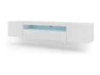 Lumenao LED TV Stand 200x37x42 White QPMO23536