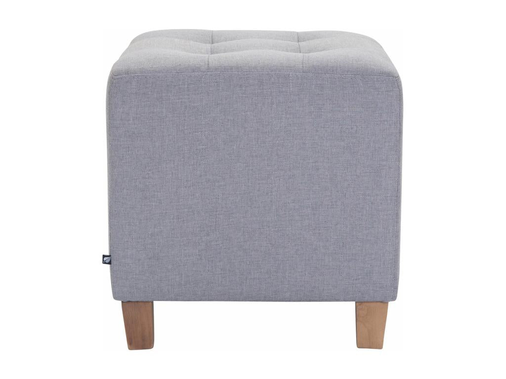 Stool - Fabric / Wood - Light Grey - Ventoriq IWZS42679