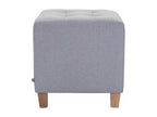 Stool - Fabric / Wood - Light Grey - Ventoriq IWZS42679