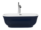Baignoire îlot Lumenao 170 cm 77 cm Bleu marine SQSP07172