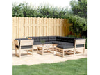 Salon de jardin 8 pcs avec coussins Bois de pin massif LUOJ60359