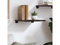 Étagère murale marron foncé 40x40x2 cm bois chêne massif traité XOIM43765