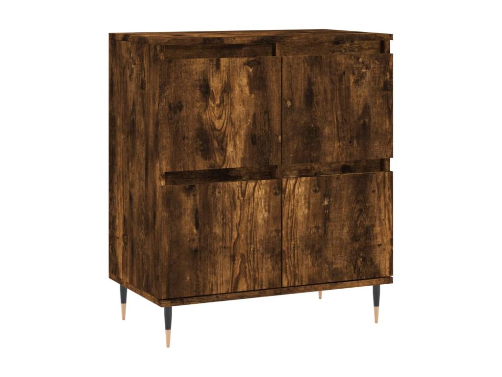 Buffets 2 pièces chêne fumé bois d'ingénierie ECYW63378
