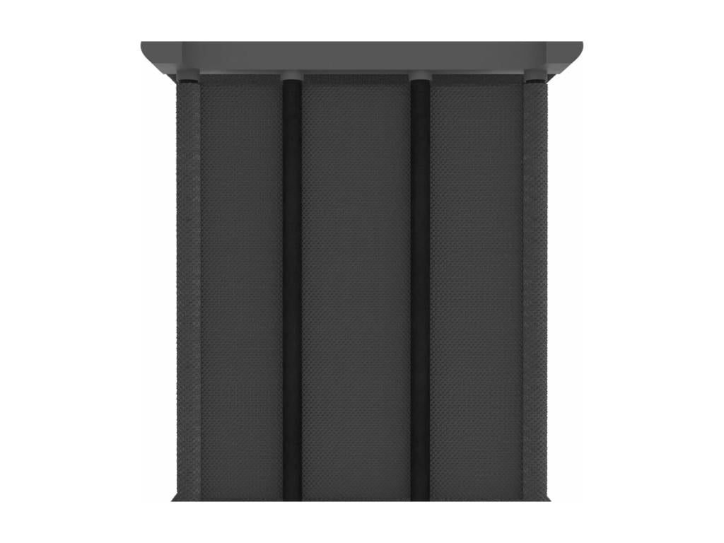 Étagère d'affichage 6 cubes et boîtes Gris 103x30x72.5 cm Tissu ZQXA97787