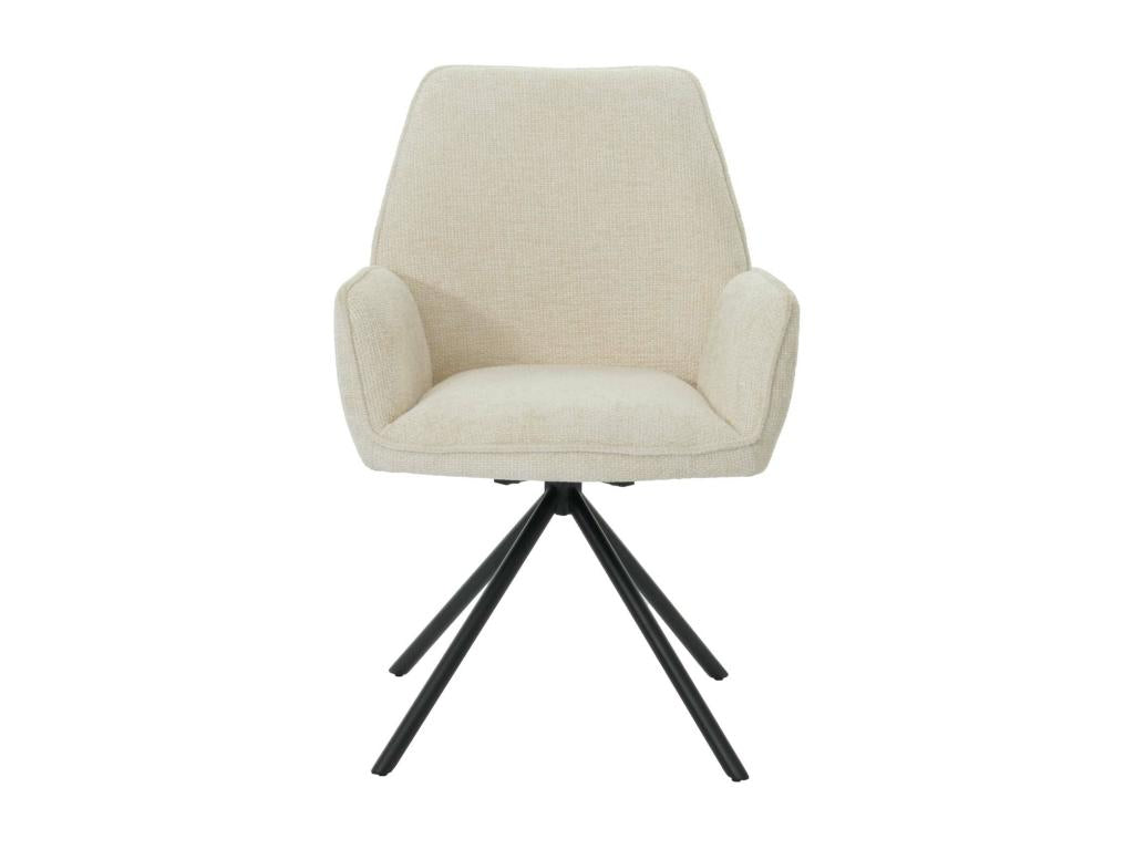 Chaise de salle à manger Ventoriq-G67 crème CWRJ38689