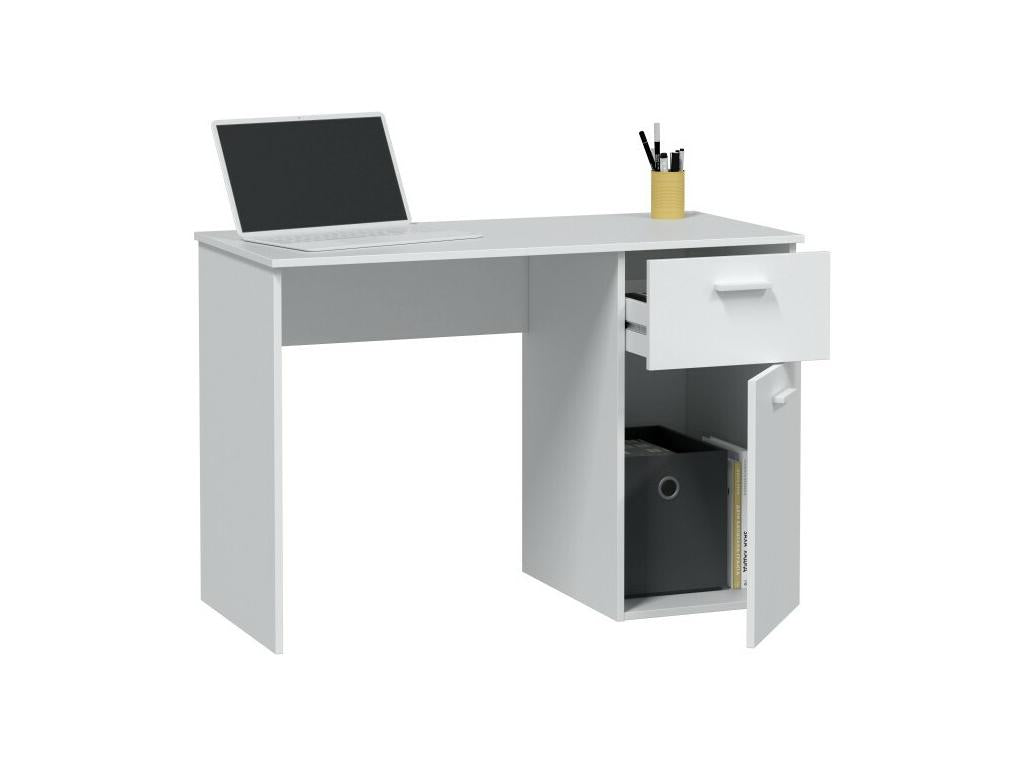 Bureau en aggloméré blanc 73x108x50cm SXFE92338