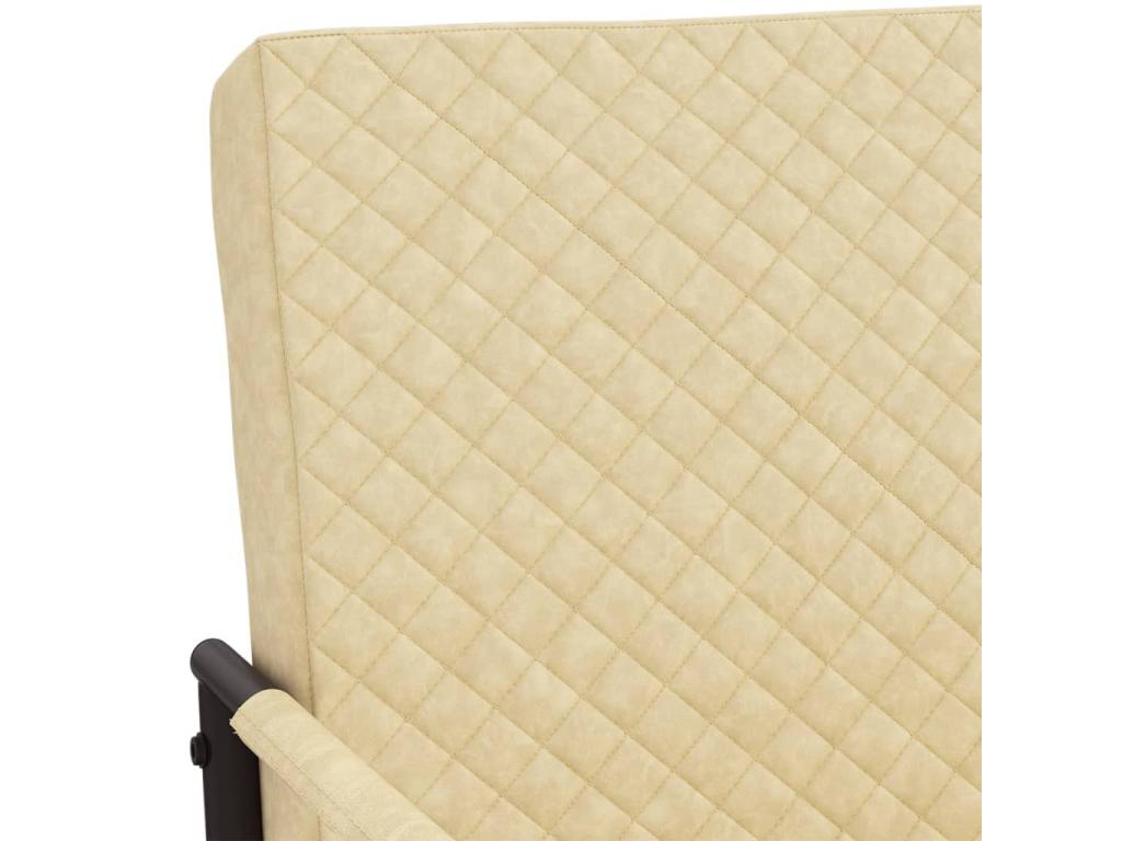 Chaise cantilever Crème Similicuir QYJG08912