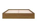 Cadre de lit Marron miel Bois massif 135x190 cm Double TTCQ20859