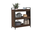 Kitchen trolley, brown oak, 70x30x82, engineered wood, QURF15374