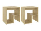 Lumenao Oak 2-Piece Bedside Tables 40x30x40 cm Chipboard VESE71173