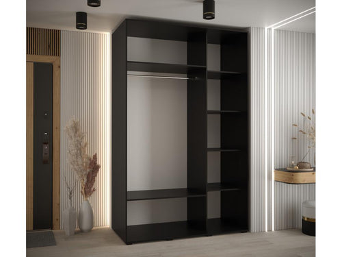 Ventoriq 6 Sliding Door Wardrobe 235.2/150/60 3 Doors Black/Black/Black XSJB04809