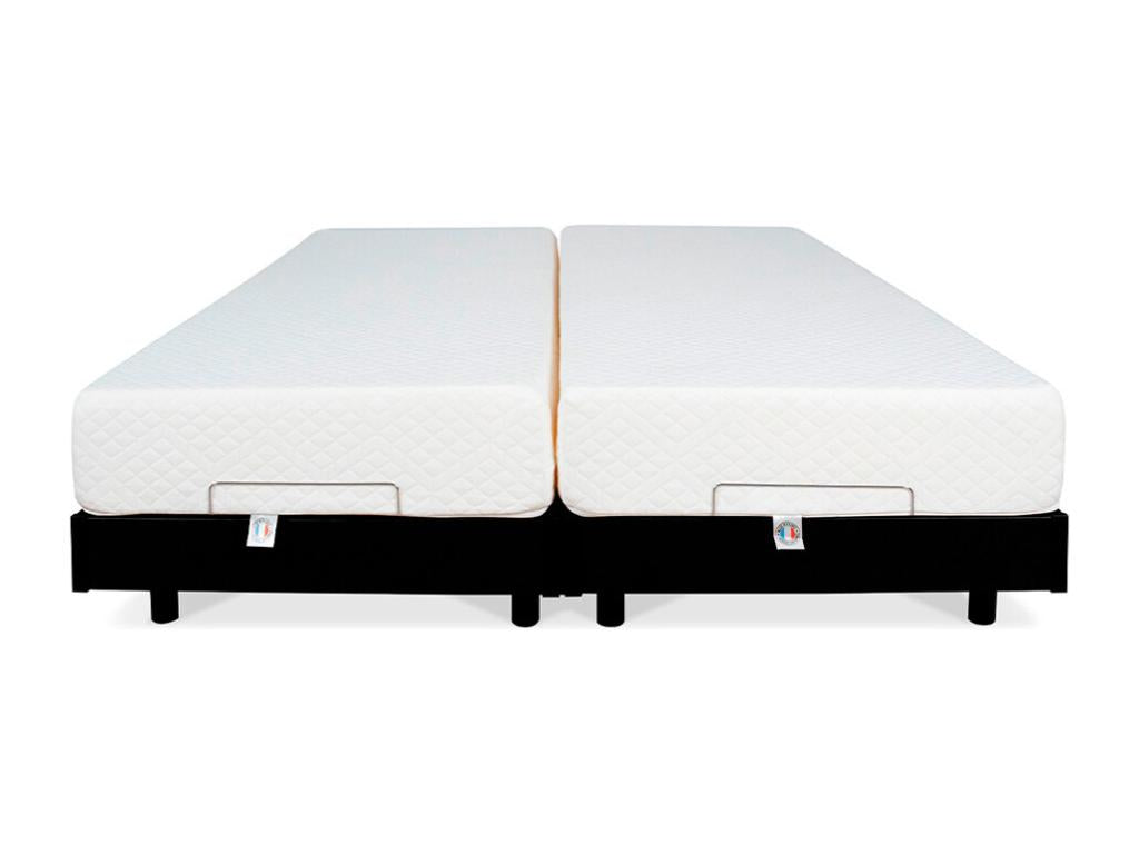 Boislis LITERIE - Ensemble Boislis FLEX 2x70x190 cm - Sommiers électriques Matelas Mémoire de forme OOIJ76857