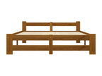 Cadre de lit Marron miel Bois de pin massif 180x200 cm DLSL23151