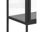 Sea Vitrine avec 2 portes vitrées et 3 tablettes de rangement noir. ZIVF89623