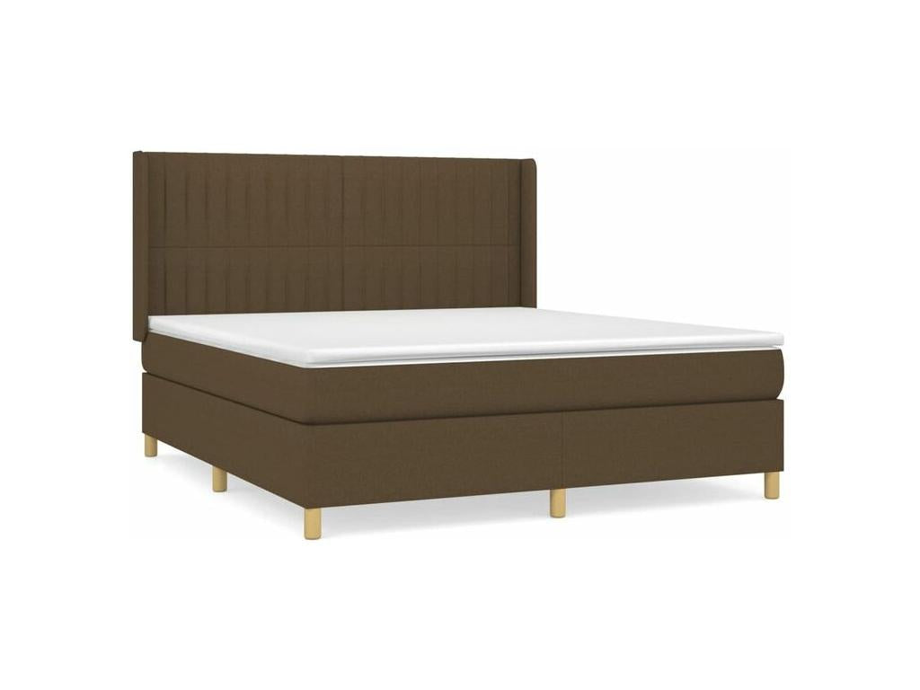 Sommier à Lumenao de lit avec matelas Marron foncé 160x200 OPPQ00527