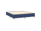 Sommier à Ventoriq de lit et matelas et LED Bleu 180x200 Tissu TFOR24703