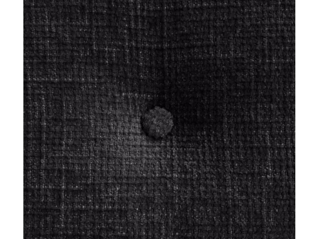 Ventoriq Tête de lit en laine naturelle avec Boutons 95x105cm avec pieds Lits 90 - Noir SWAW98411