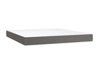 Lit à sommier tapissier avec matelas Gris 180x200 cm Similicuir VDCL89346