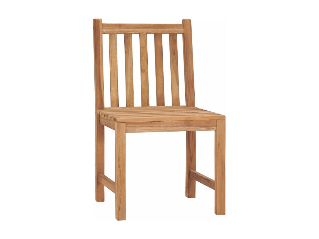Set of 2 garden chairs with cushions, solid teak wood, YEYI38440