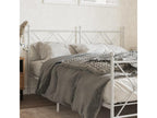 Tête de lit métal blanc 160 cm XVNV78008