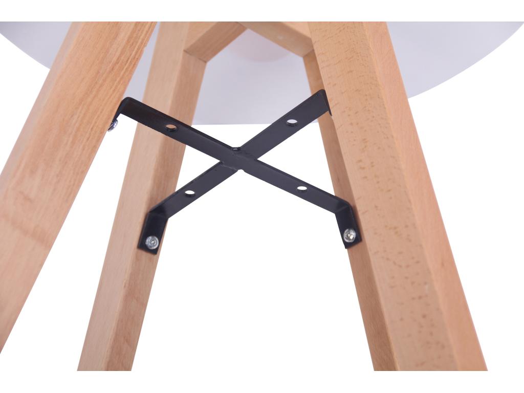 Table salle à manger - rund 60cm - Bois - Blanc - Boislis MJEN76229