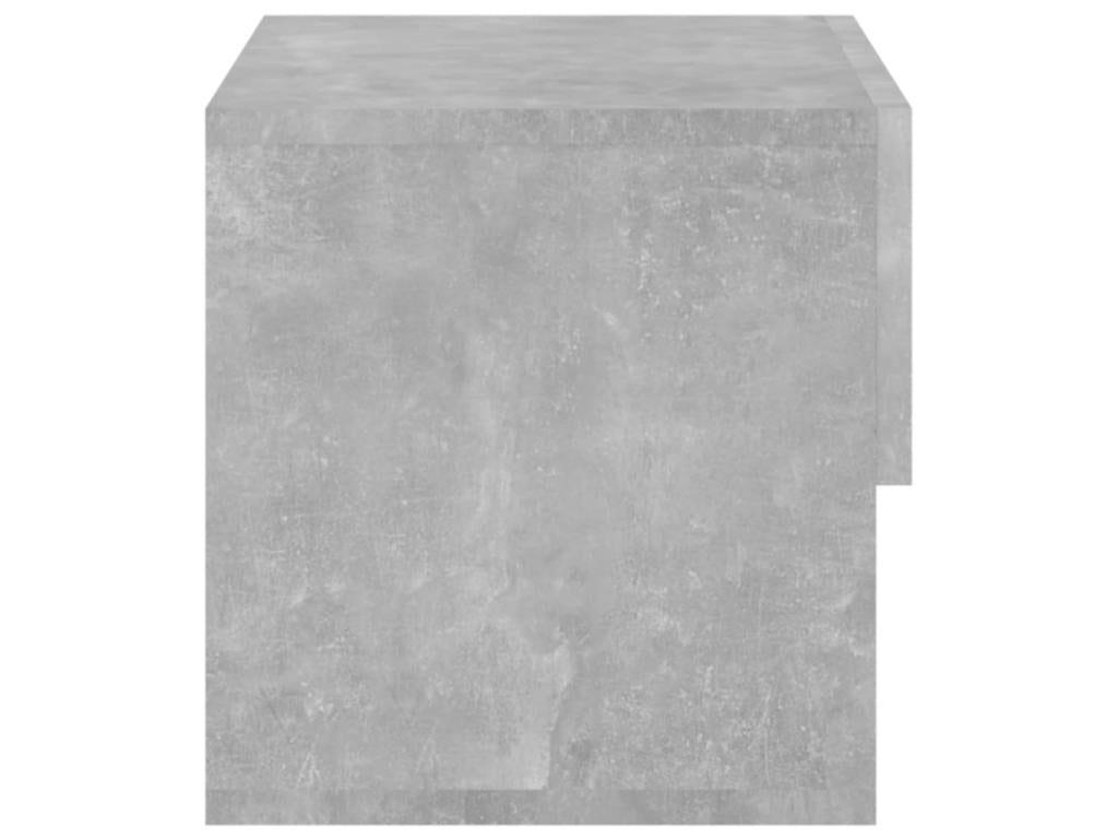 Table de chevet murale Gris béton Bois d'ingénierie 2 SJIR84766