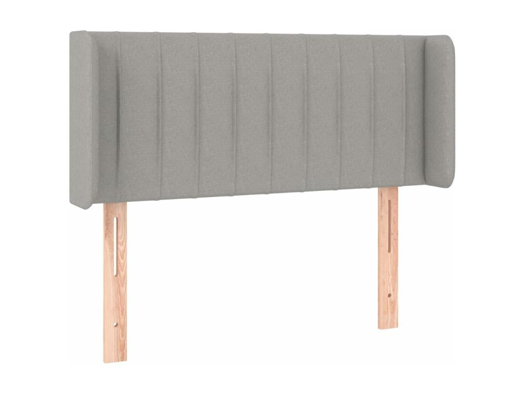 Tête de lit à LED Gris clair 103x16x78/88 cm Tissu QIMJ63046