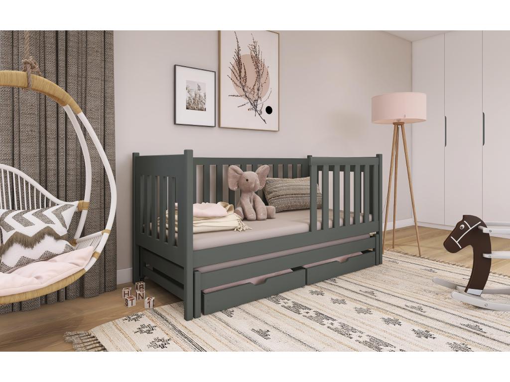 Lit enfant Ventoriq KSB002 80x180 cm Graphite YJFE63409