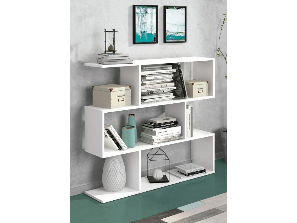 Low shelf in white - Length 110 x Depth 24.6 x Height 96.3 cm NCVG94285