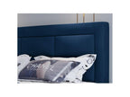 Ventoriq Continental Bed in Petrol Blue Velvet - Sleeping Area 160x200 cm IGPD07335