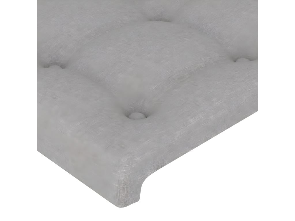 Têtes de lit 4 pièces Gris clair 90x5x78/88 cm Tissu BHBD96724