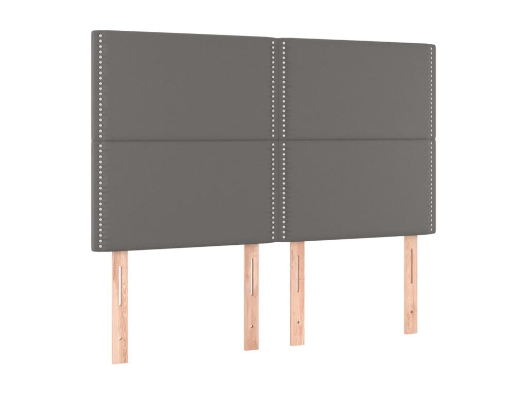 Tête de lit 4 pièces Gris 72x5x78/88 cm Similicuir LBNJ91313