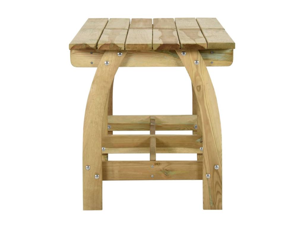 Table de jardin 160x74x75 cm Bois de pin imprégné GMMG59735