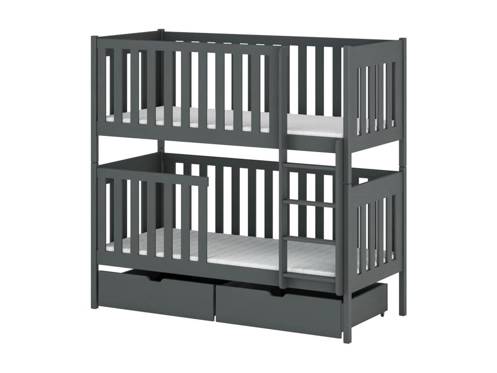 Lits superposés Lumenao BB001 80x160 cm Graphite HYPT54979