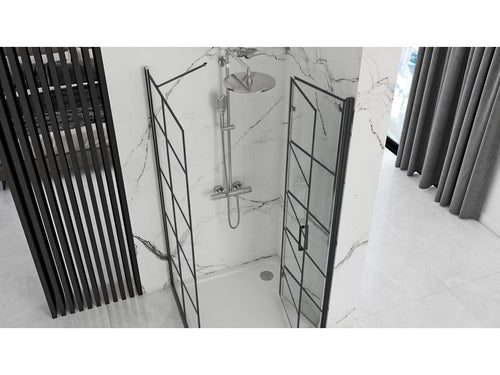 Boislis Molier 90x80 Black Shower Enclosure HFKY36579
