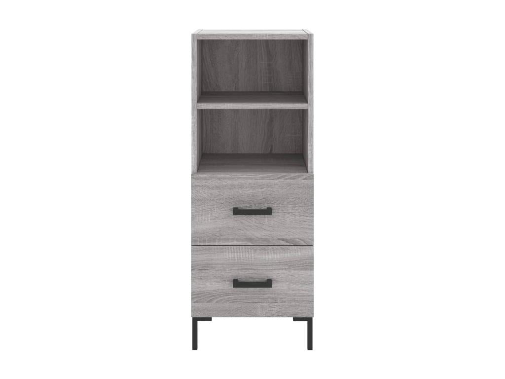 Buffet haut Lumenao gris 34.5x34x180 cm Bois d'ingénierie HVDR15954
