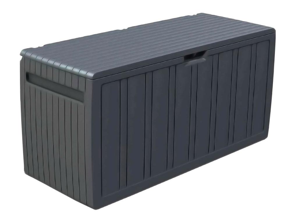 Bac de stockage extérieur 270 Litres Résine 117x45.5x57cm 7house KZKD34473