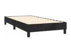 Sommier tapissier avec matelas et LED Noir 100x200 cm Velours KLZW54032