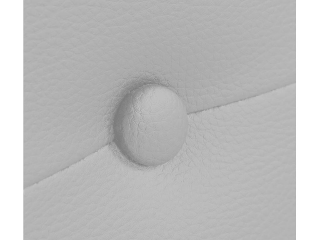 Lumenao Tête de lit similicuir avec Boutons 90x50cm Lits 80/90 - Gris clair OOMM53796