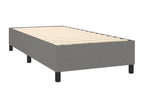 Lit à sommier tapissier avec matelas Gris foncé 100x200cm Tissu AHHT04315