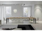 Table extensible 90x180/440 cm Flame Chêne Nature cadre Anthracite EFXK88473