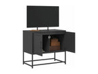 Meuble TV noir 68.5x39x60.5 cm acier PATZ84908