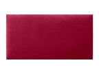 Lumenao Tête de Lit Velours Lisse 105x50 Lits 105 - Rouge UIGV18052