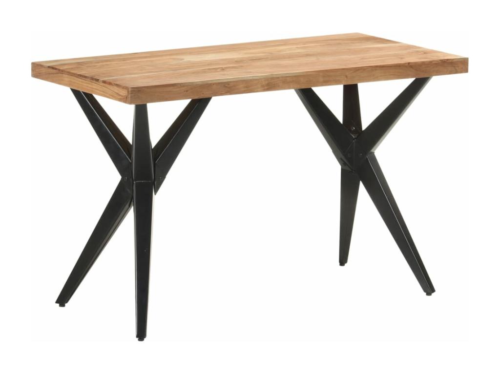 Table de salle à manger 120x60x76 cm Bois solide d'Lumenao WHHE69504