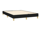 Lit à sommier tapissier avec matelas Noir 140x190 cm Tissu NROV62399