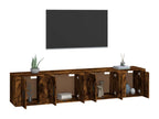 4-Piece TV Furniture Set, Smoked Oak Engineered Wood NGFP48042