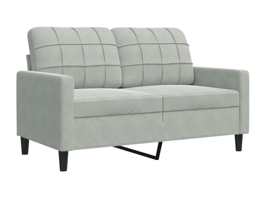 Ensemble de canapés 3 pièces et coussins et traversins velours HDJS92446