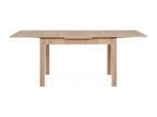 Extendable dining table for 6 to 8 people, oak effect, 120/200 cm - Ventoriq RUAC44561